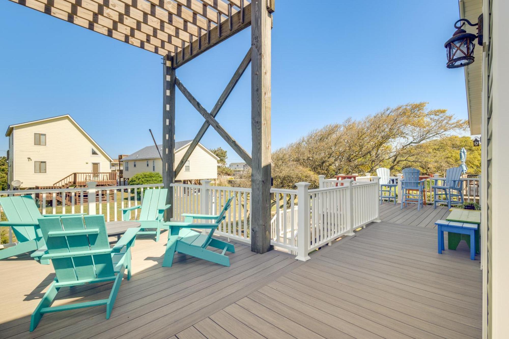 Coastal Home With Deck And Outdoor Shower Кил Девил Хилс Екстериор снимка